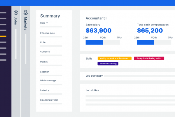 Job salary comparison tool