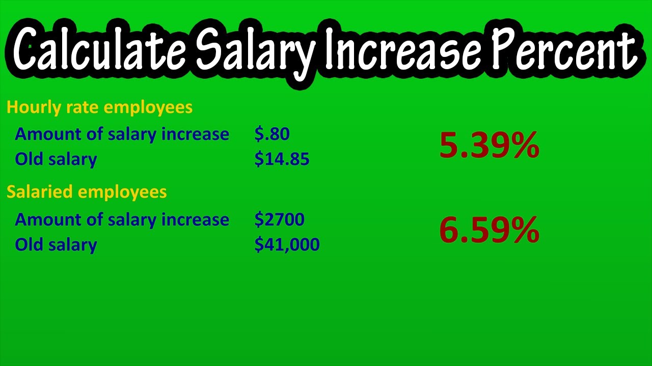 Salary increase formula